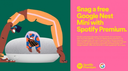 Spotify's Giving Out Free Google Nest Mini Speakers Again